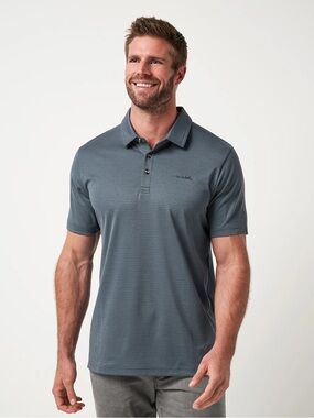 Travis Matthew The Zinna 2.0 Mens Golf Polo 
Mood Indigo/Vintage Indigo